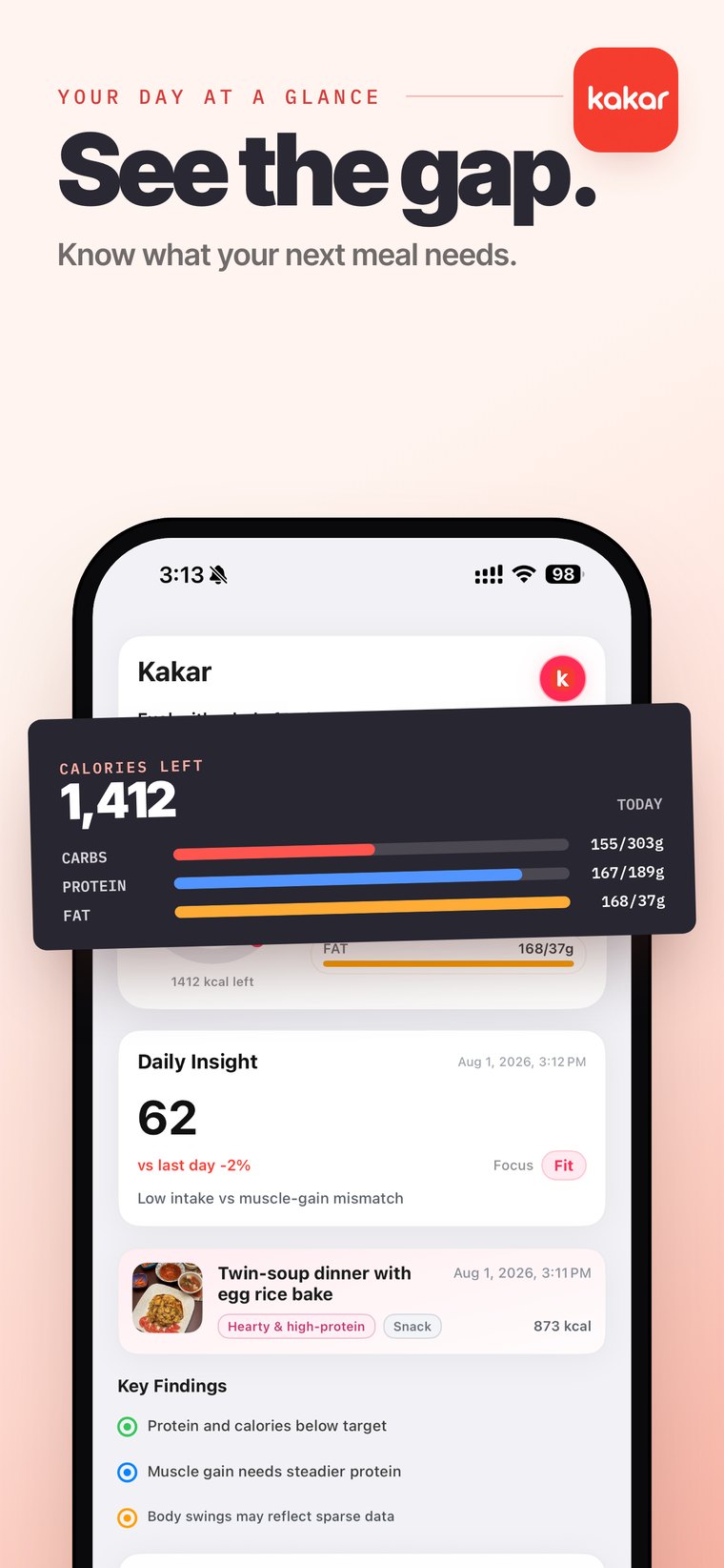 Store screenshot: See the gap.